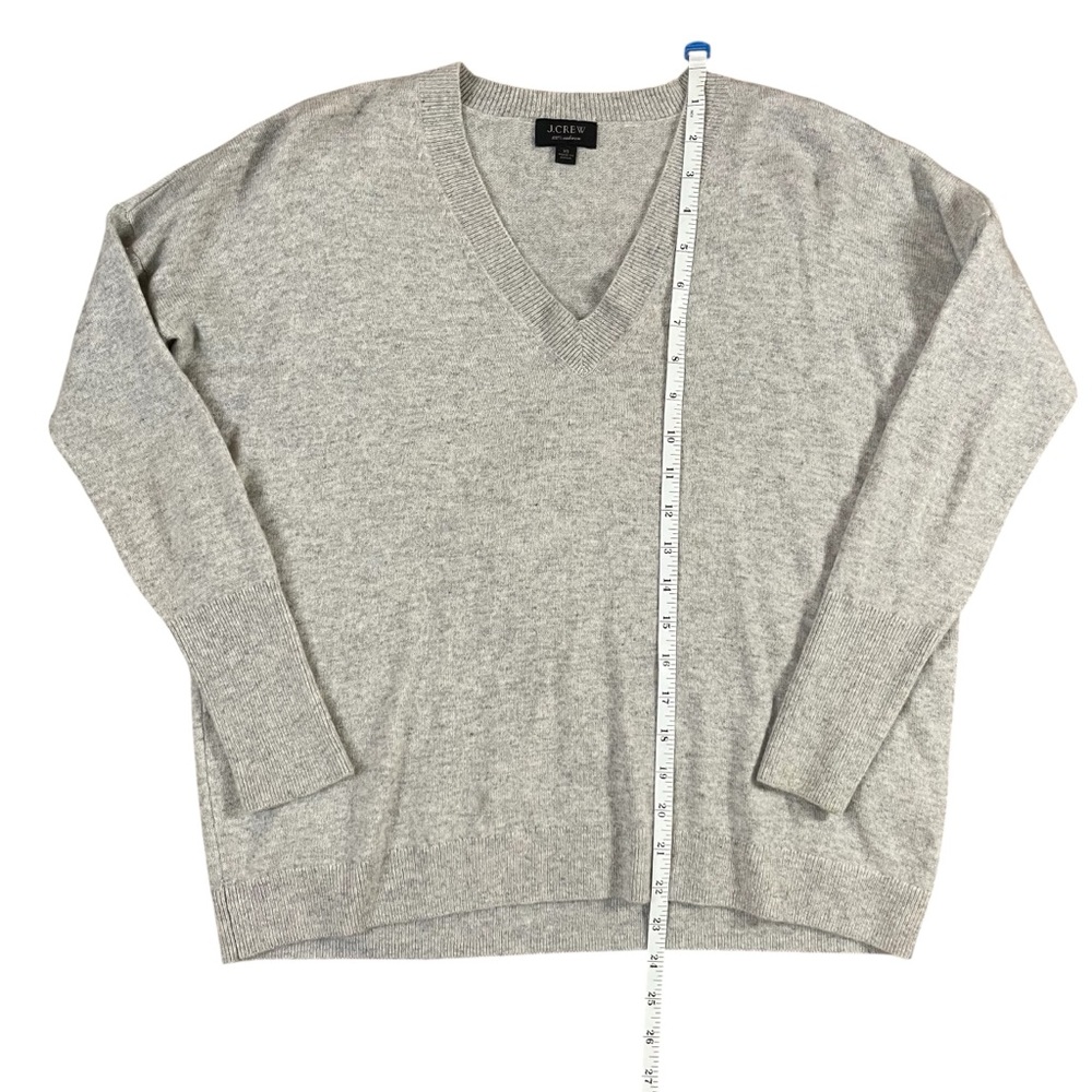 J. Crew Light Gray Soft Light Weight Layering Cas… - image 5